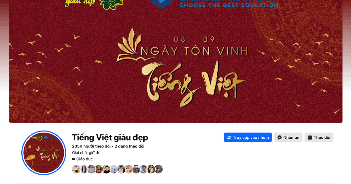 Tiếng Việt giàu đẹp - 3 Fanpage không nên bỏ qua nếu bạn là người thích viết